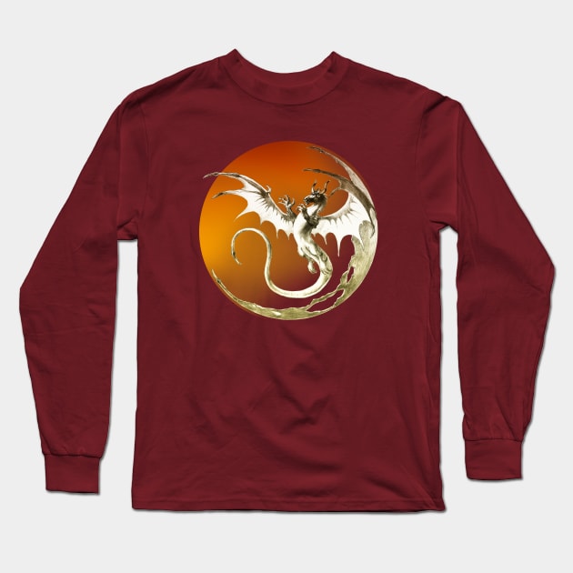 Dragon Long Sleeve T-Shirt by DimDom